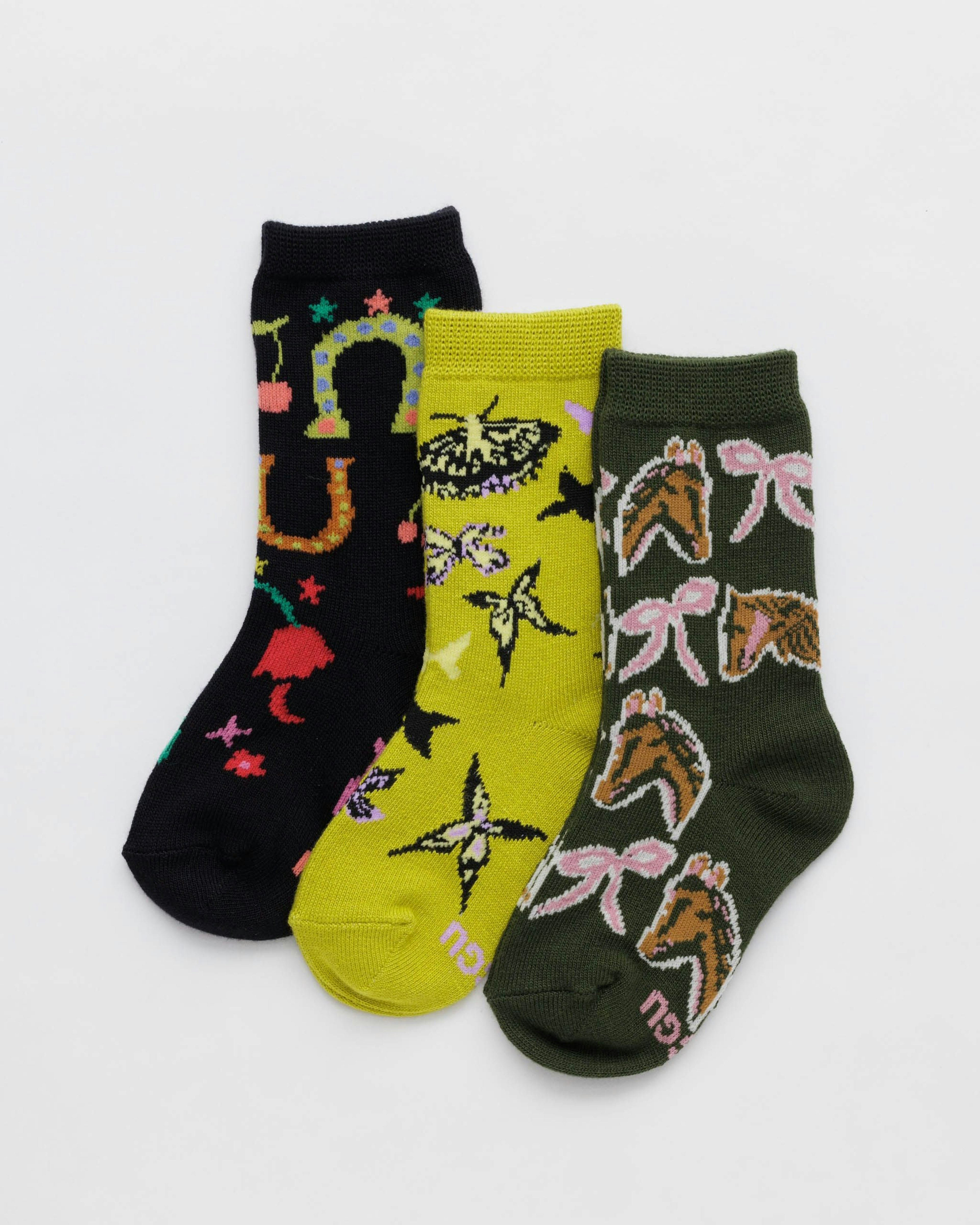 Kids Crew Sock Set of 3  - Jessica Williams Large