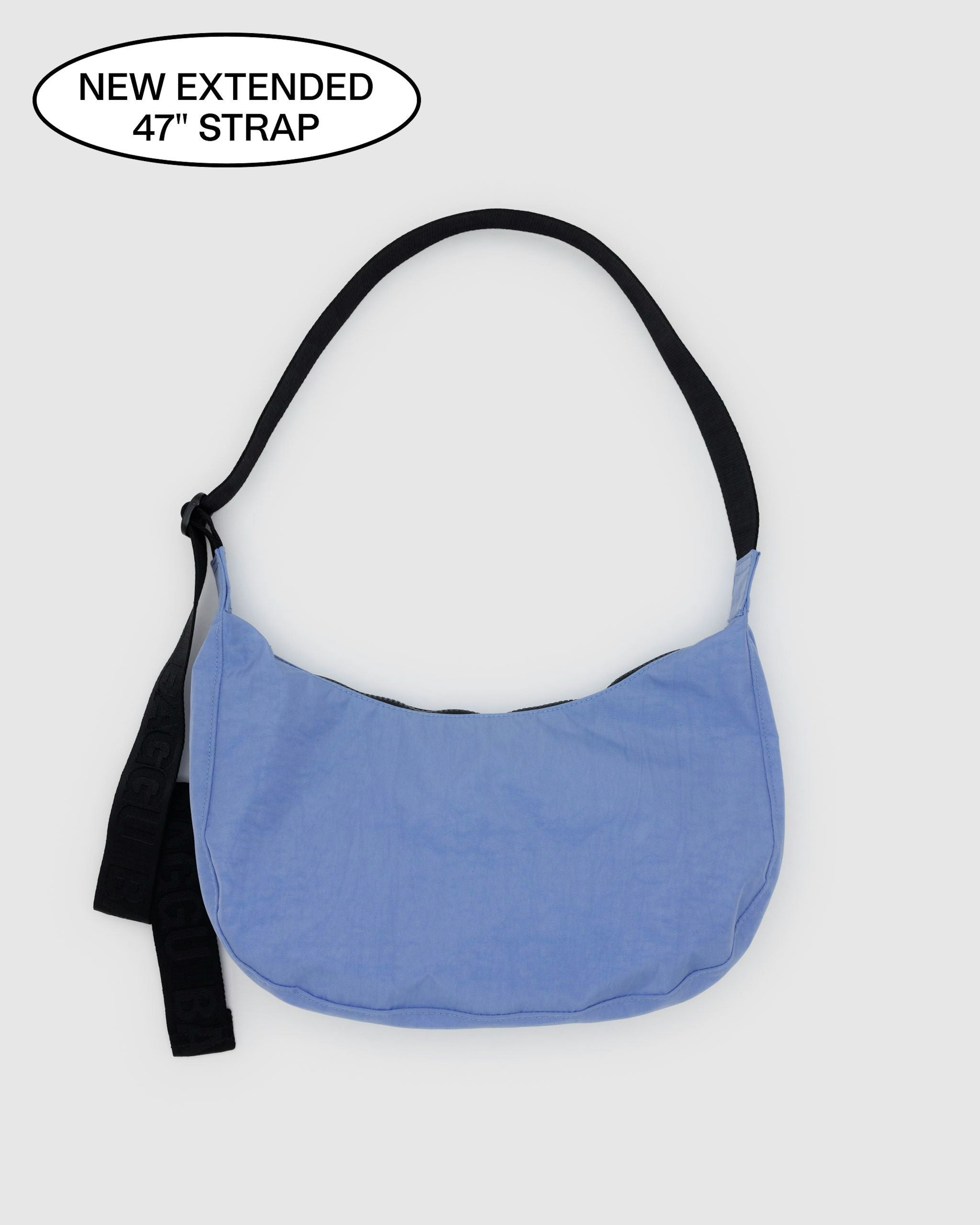 Medium Nylon Crescent Bag - Cornflower