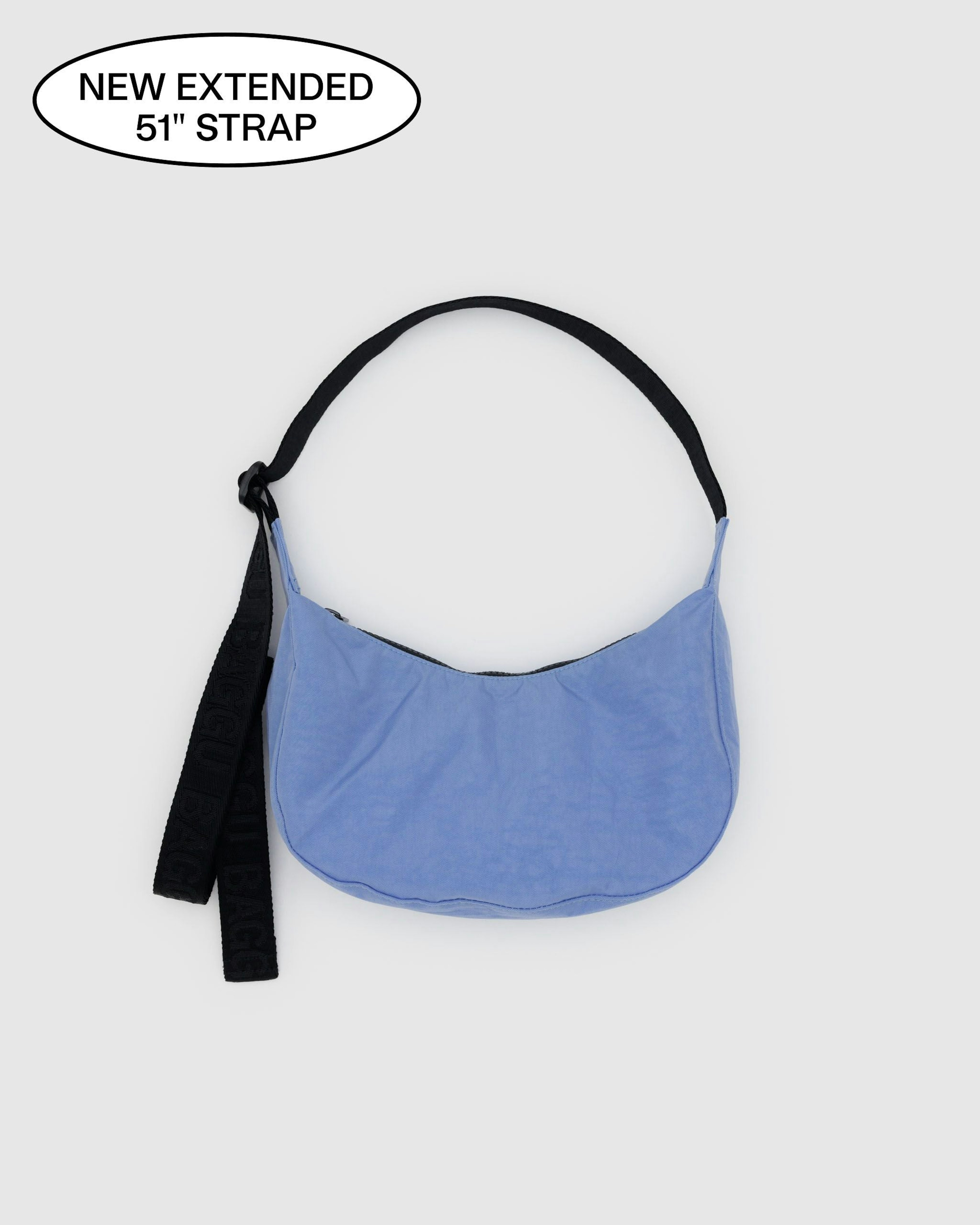 Small Nylon Crescent Bag - Cornflower